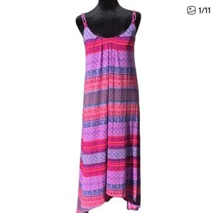 Cynthia Rowley Pink and Purple Maxi Dress